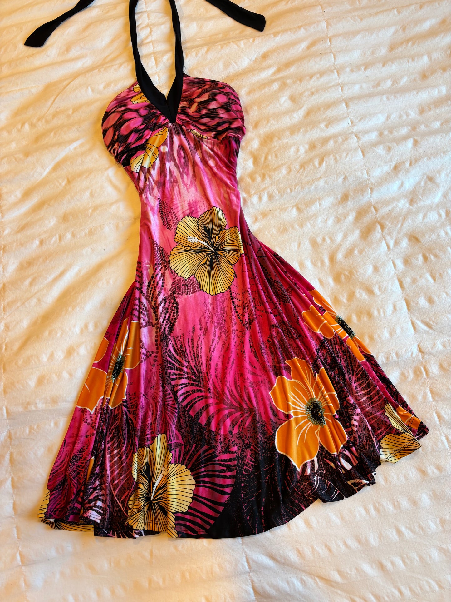 halter floral dress