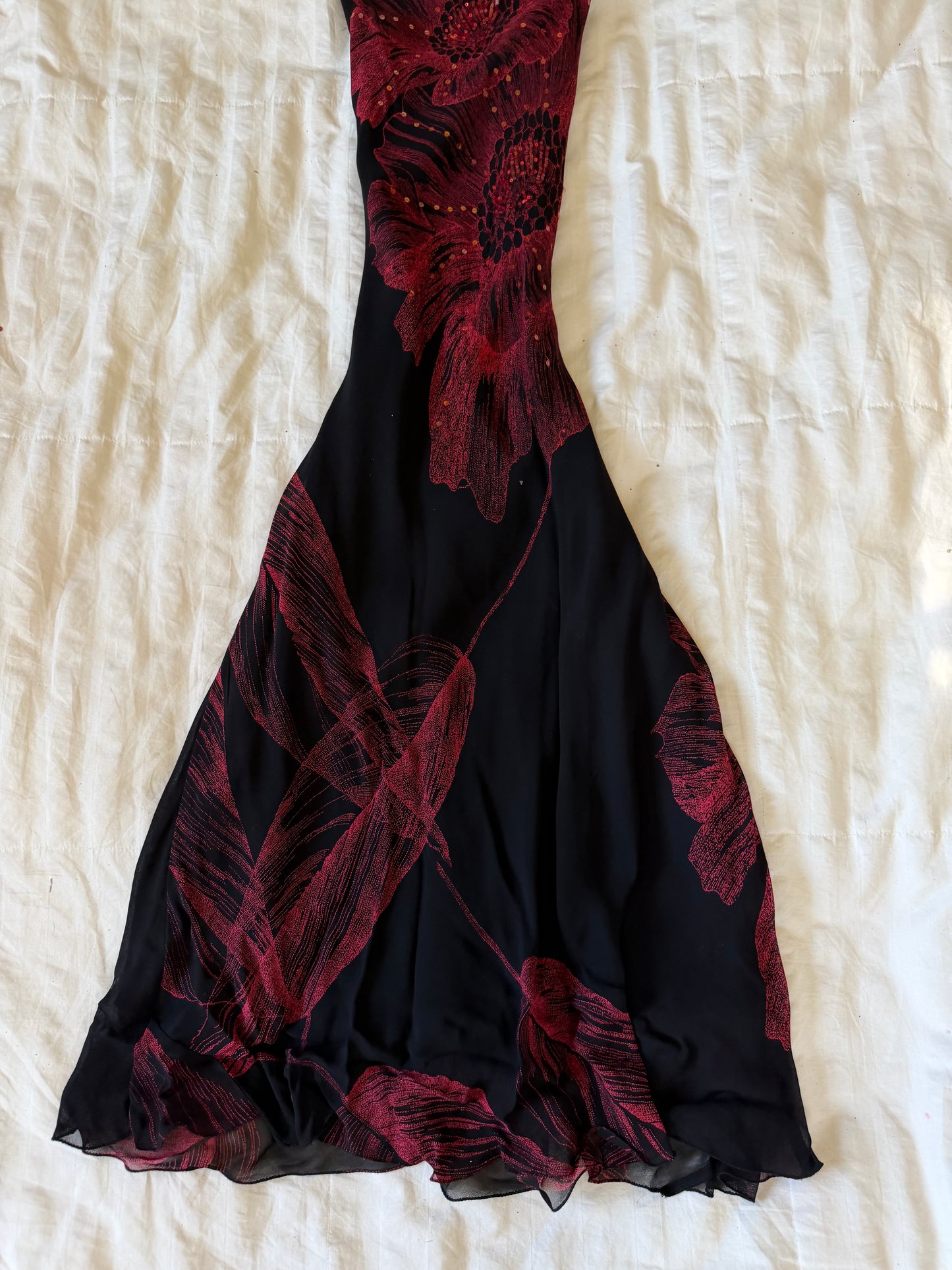 adorable beaded maxi dress