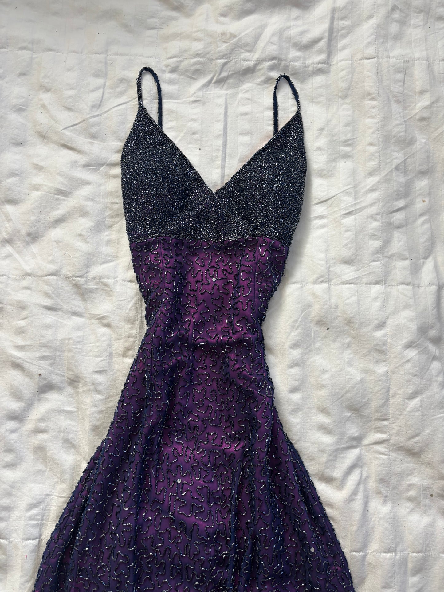 beaded adrianna papell dress