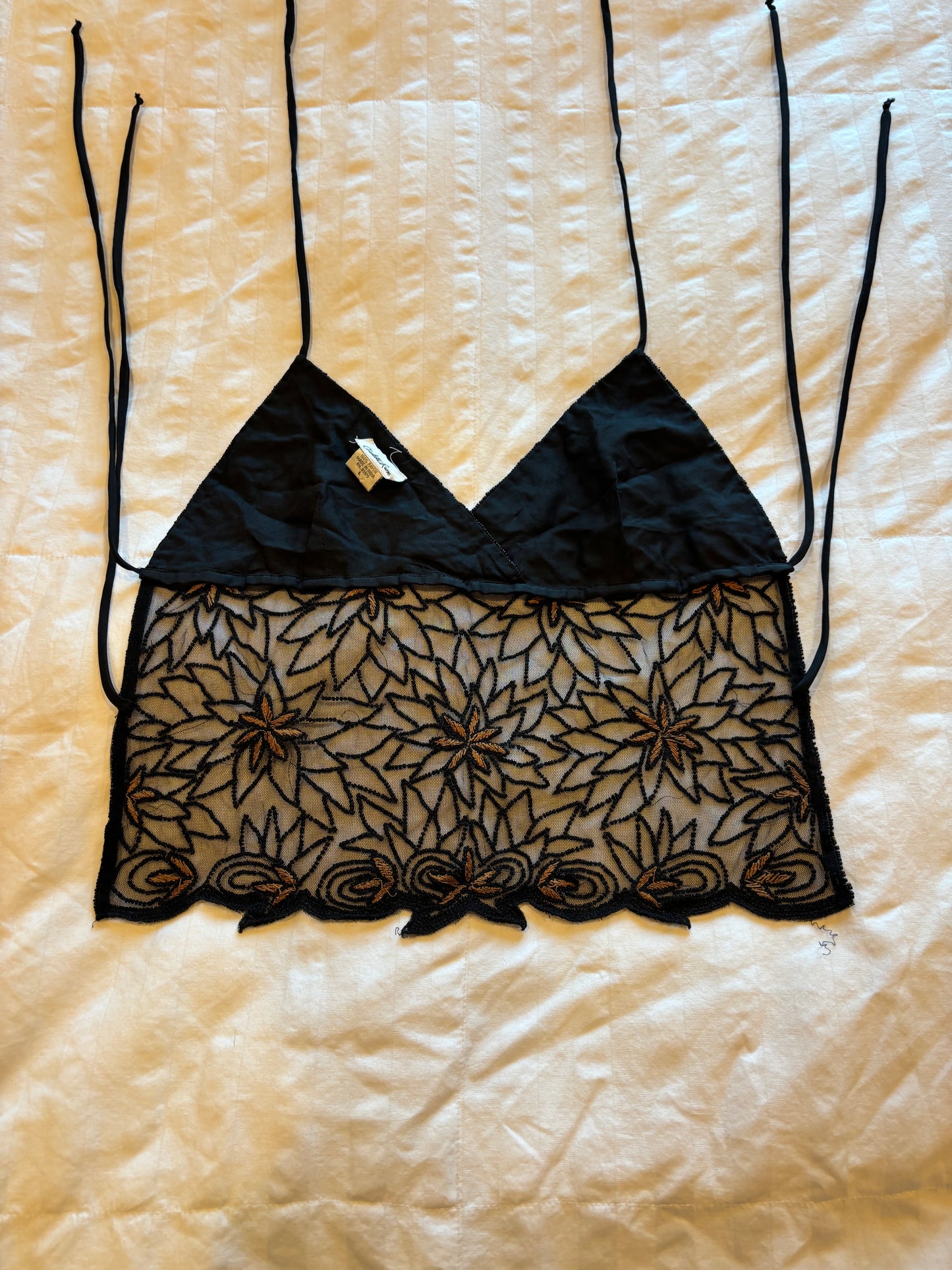 backless beaded halter top