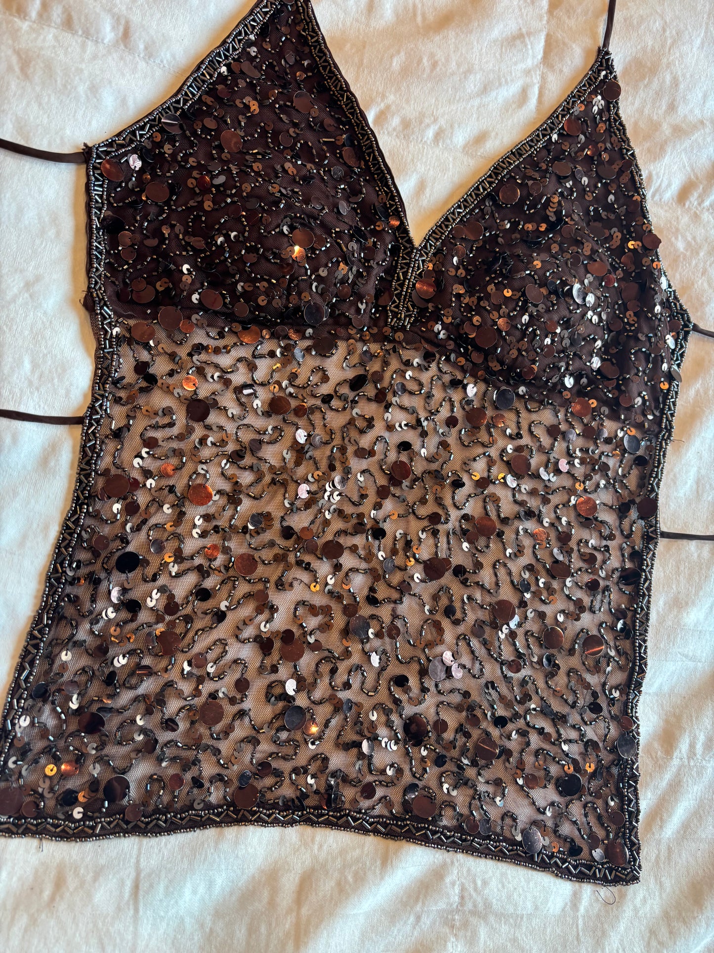 backless beaded guess top