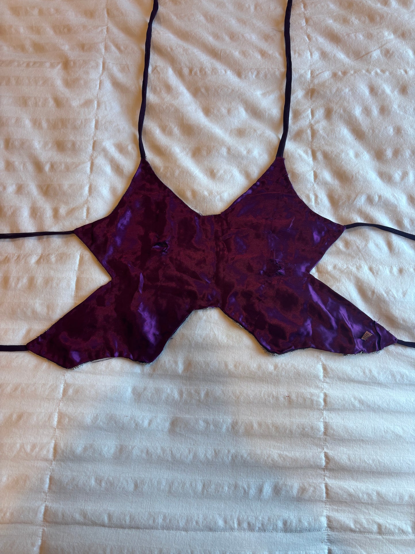 backless beaded butterfly top