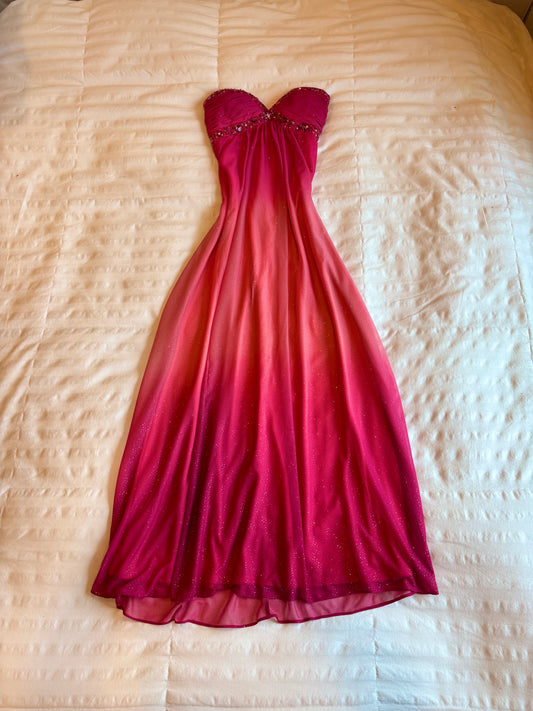 beaded strapless dress