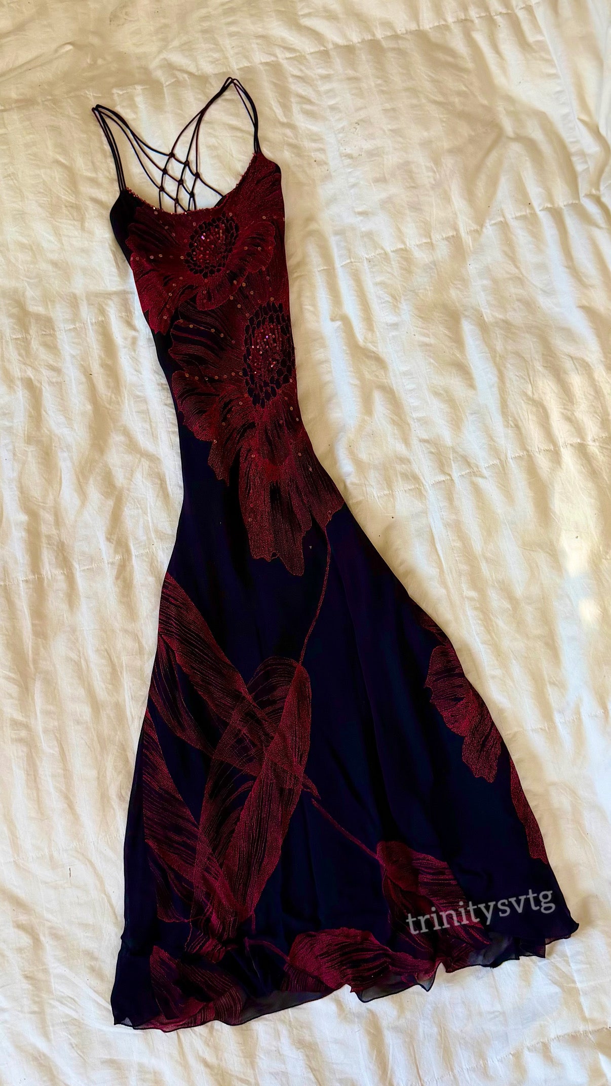 adorable beaded maxi dress