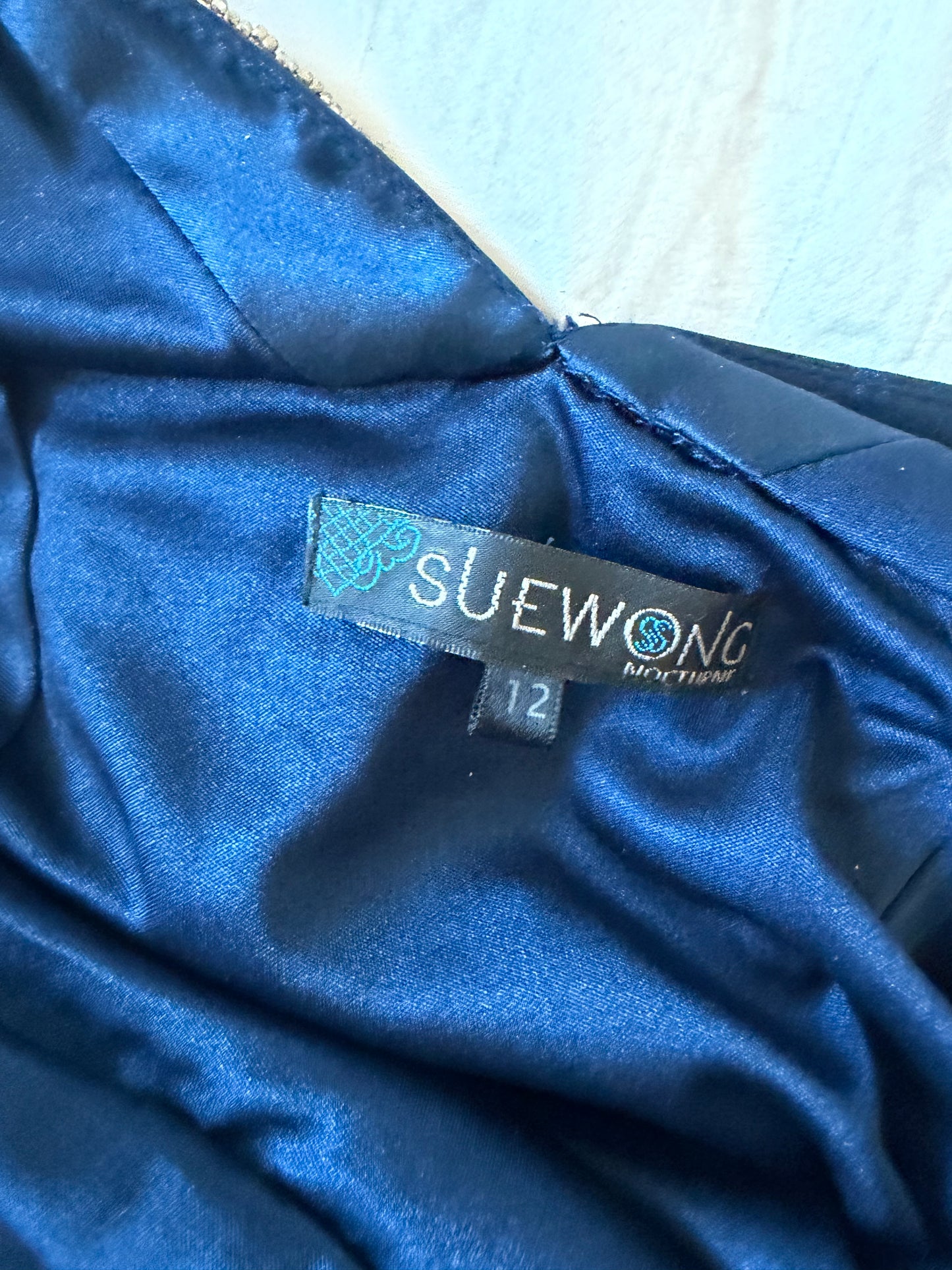beaded sue wong dress