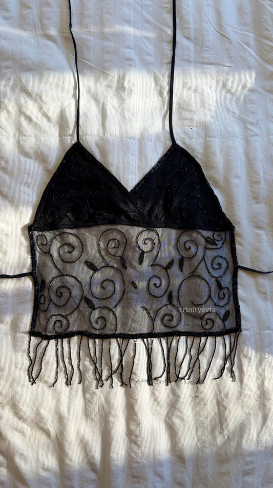 beaded fairy top