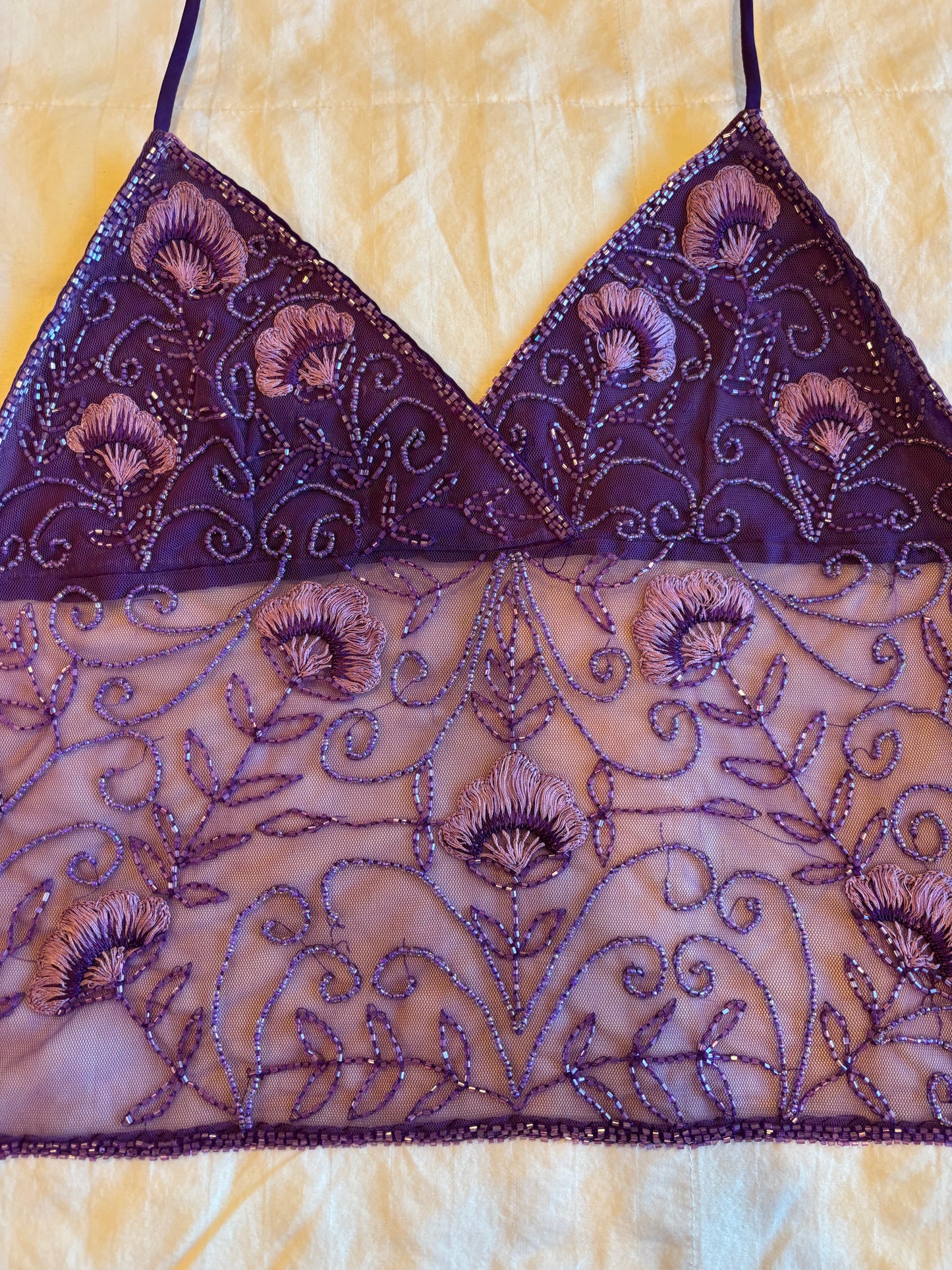 beaded halter top