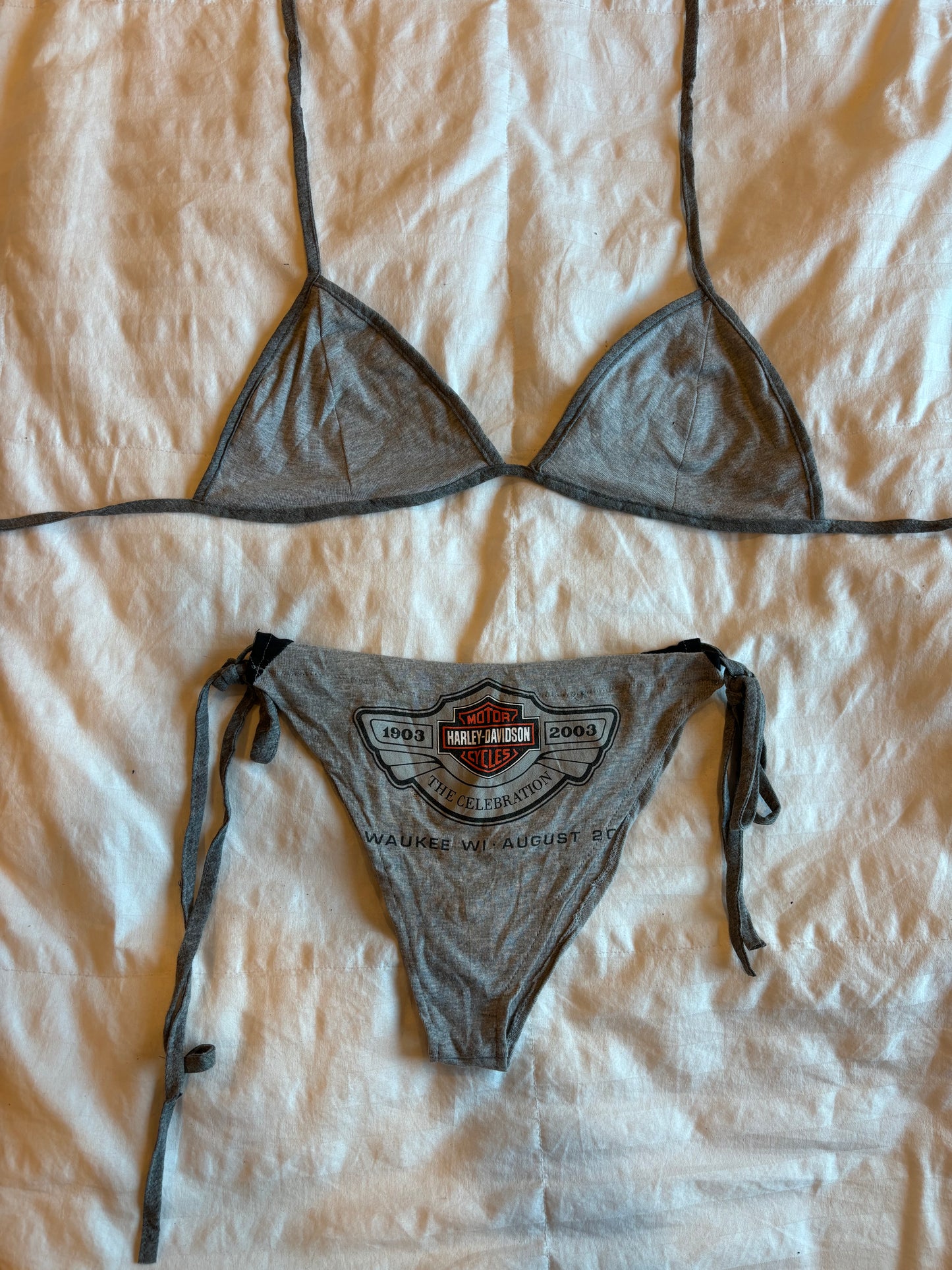 amazing reworked harley davidson bikini