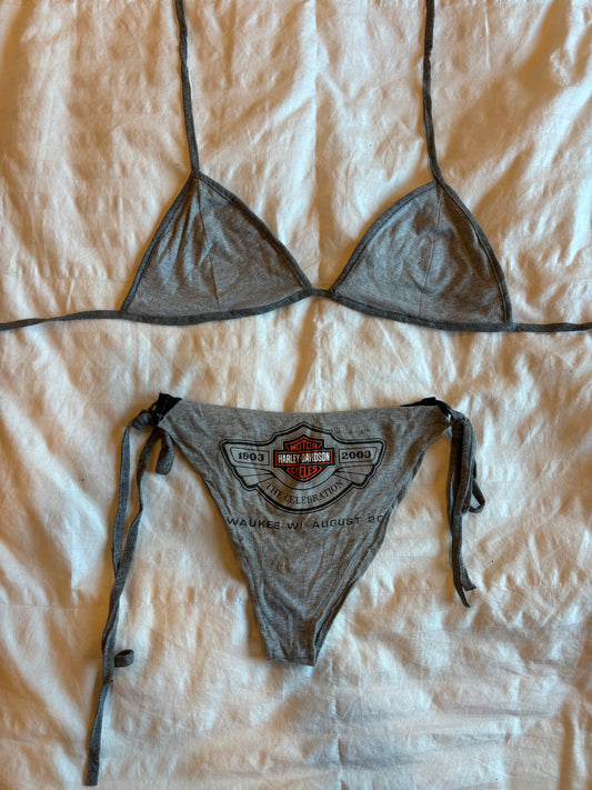 amazing reworked harley davidson bikini