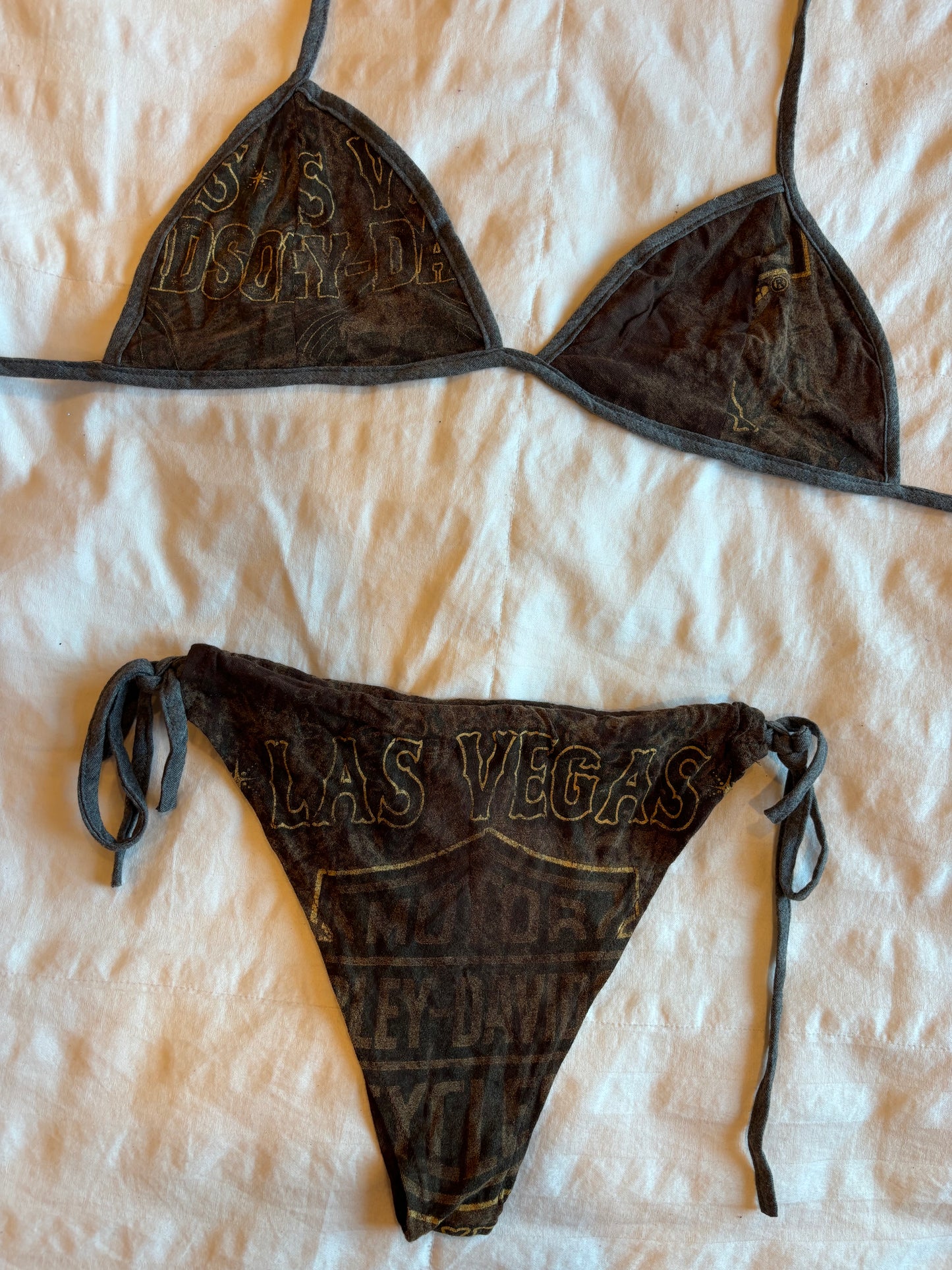 amazing reworked harley davidson bikini