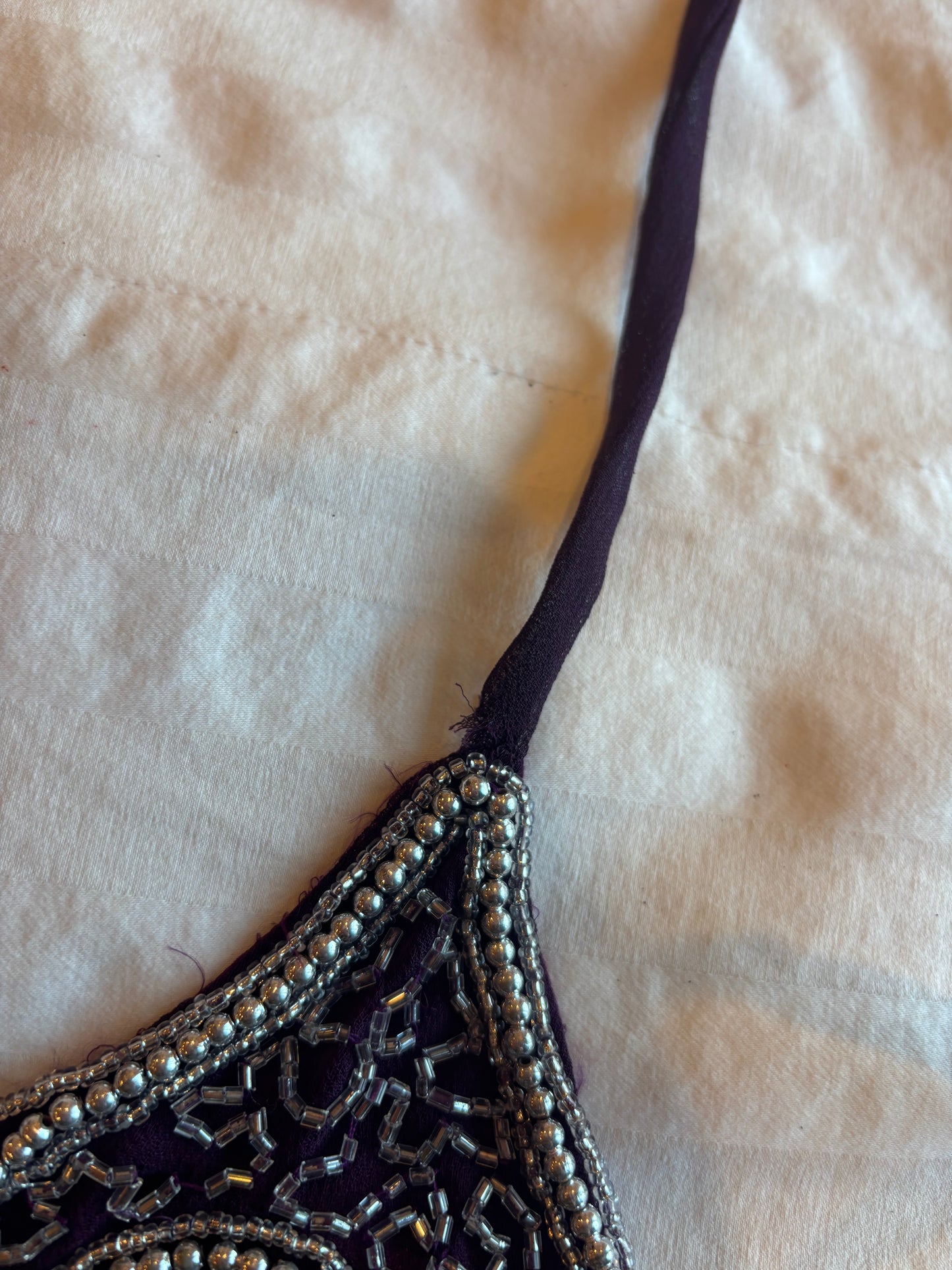 backless beaded butterfly top