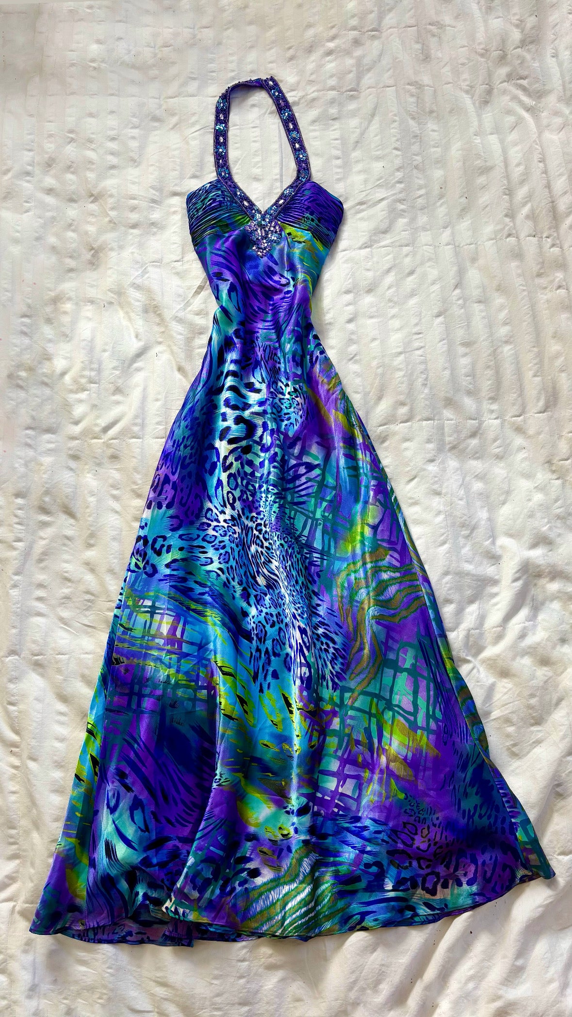 beaded maxi dress