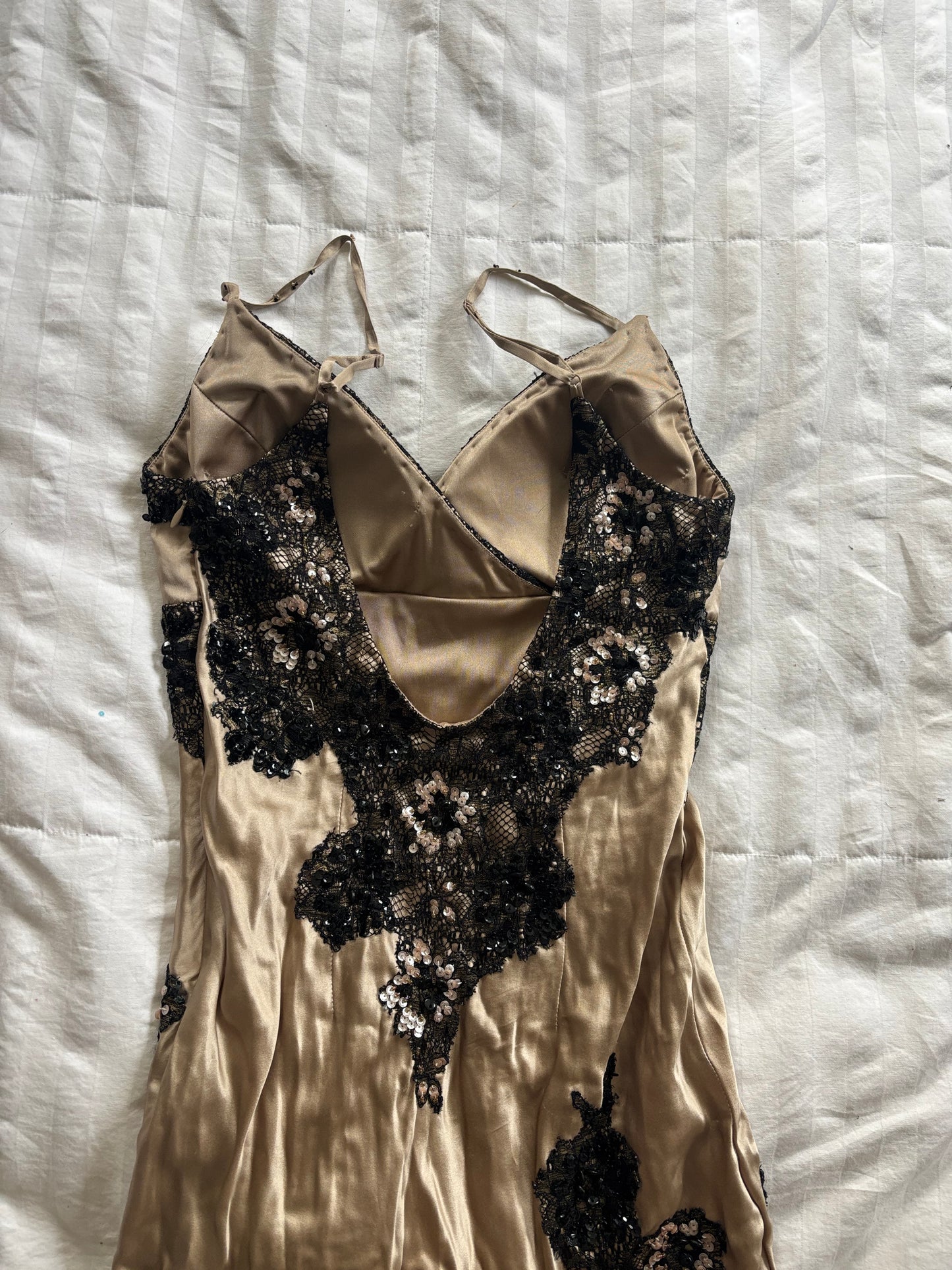 beaded rare sue wong dress