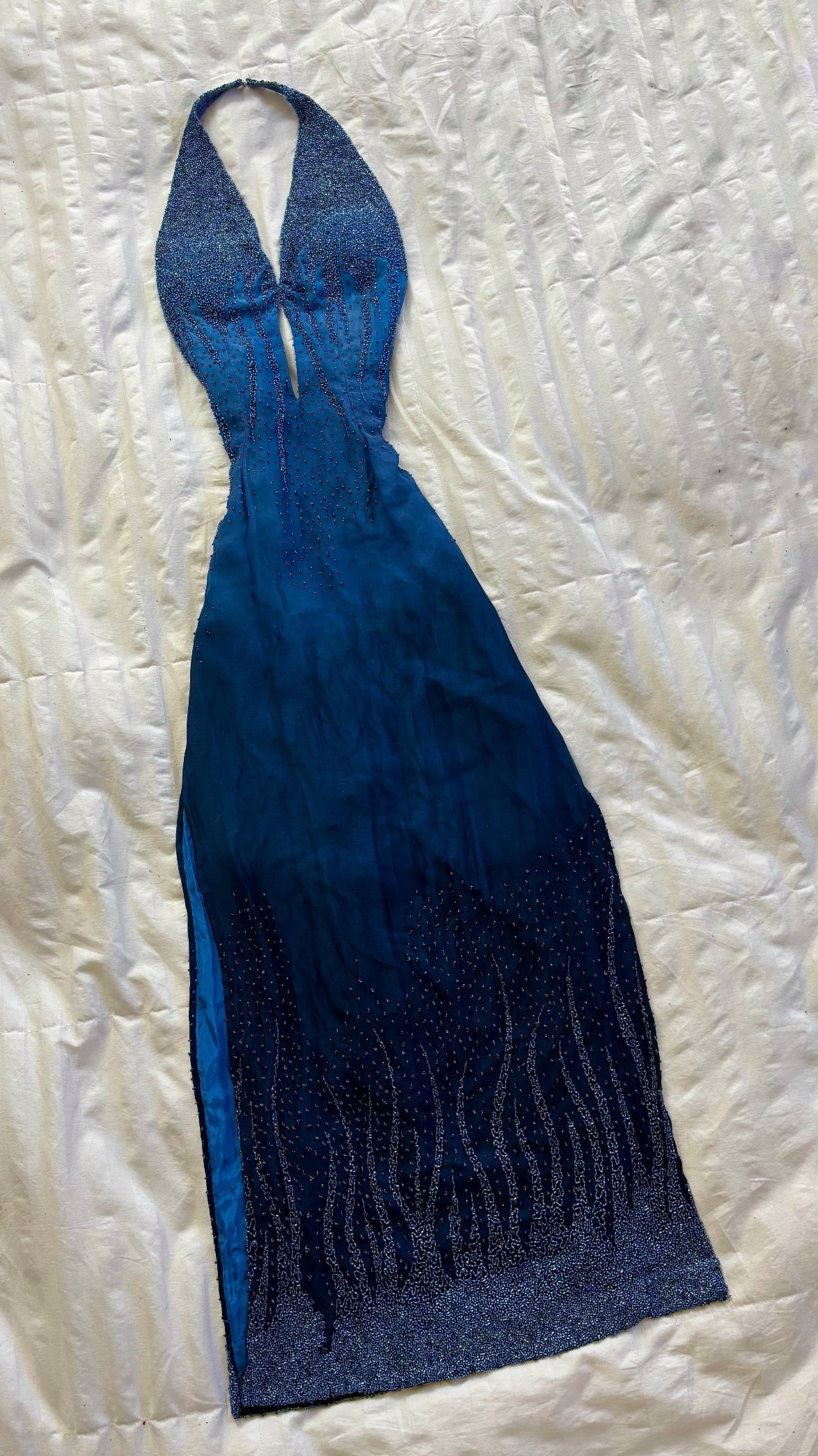 beaded maxi dress
