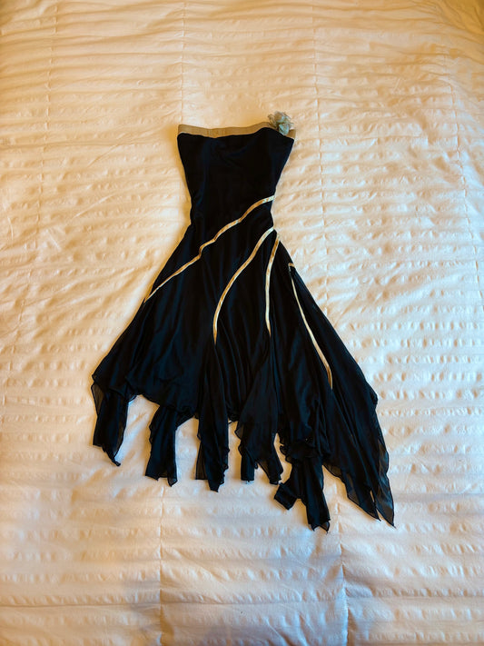 asymmetrical windsor dress