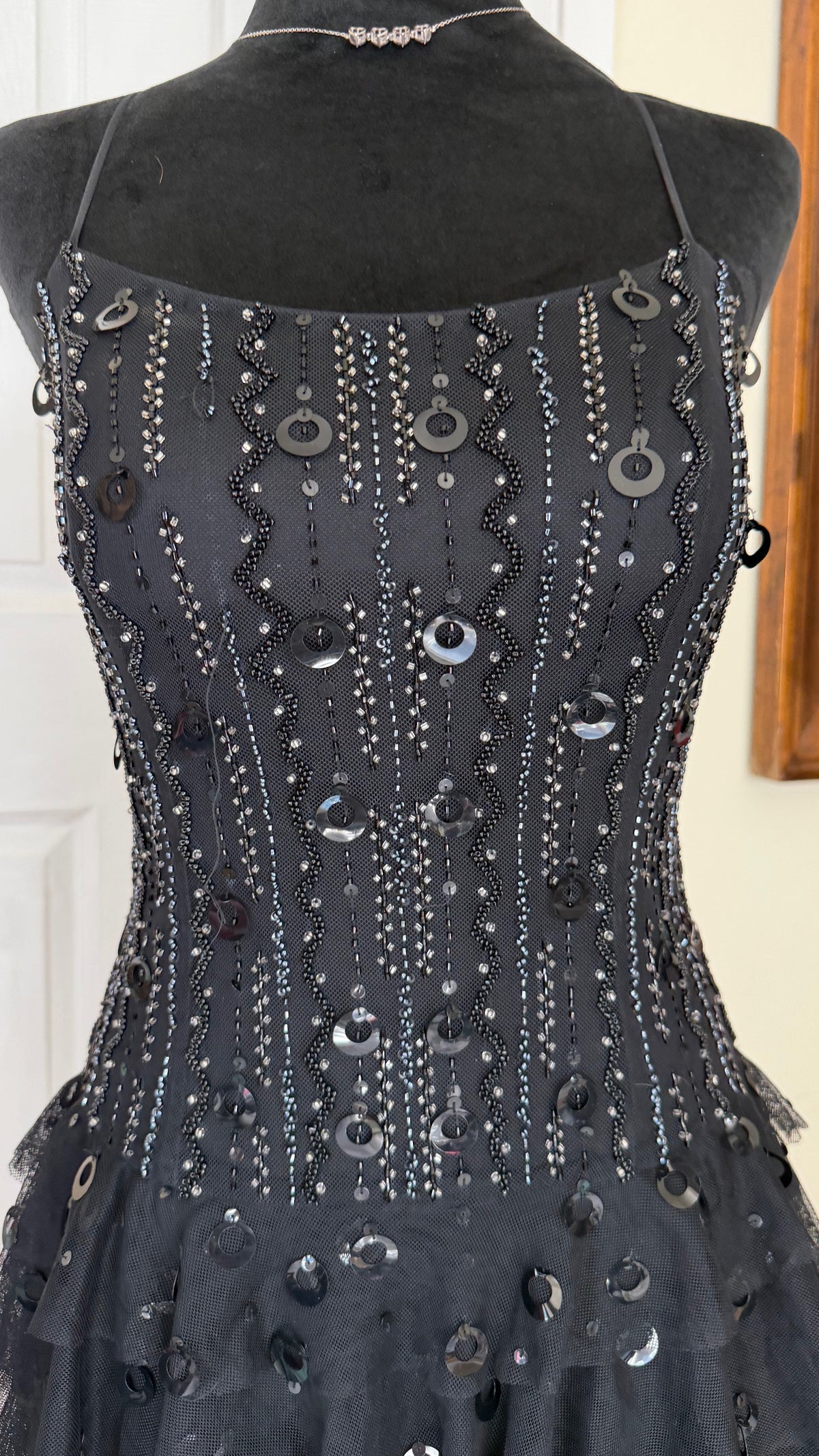 beaded jovani dress