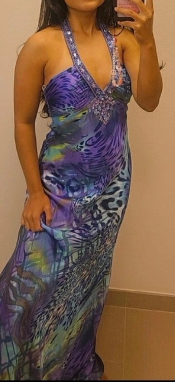 beaded maxi dress