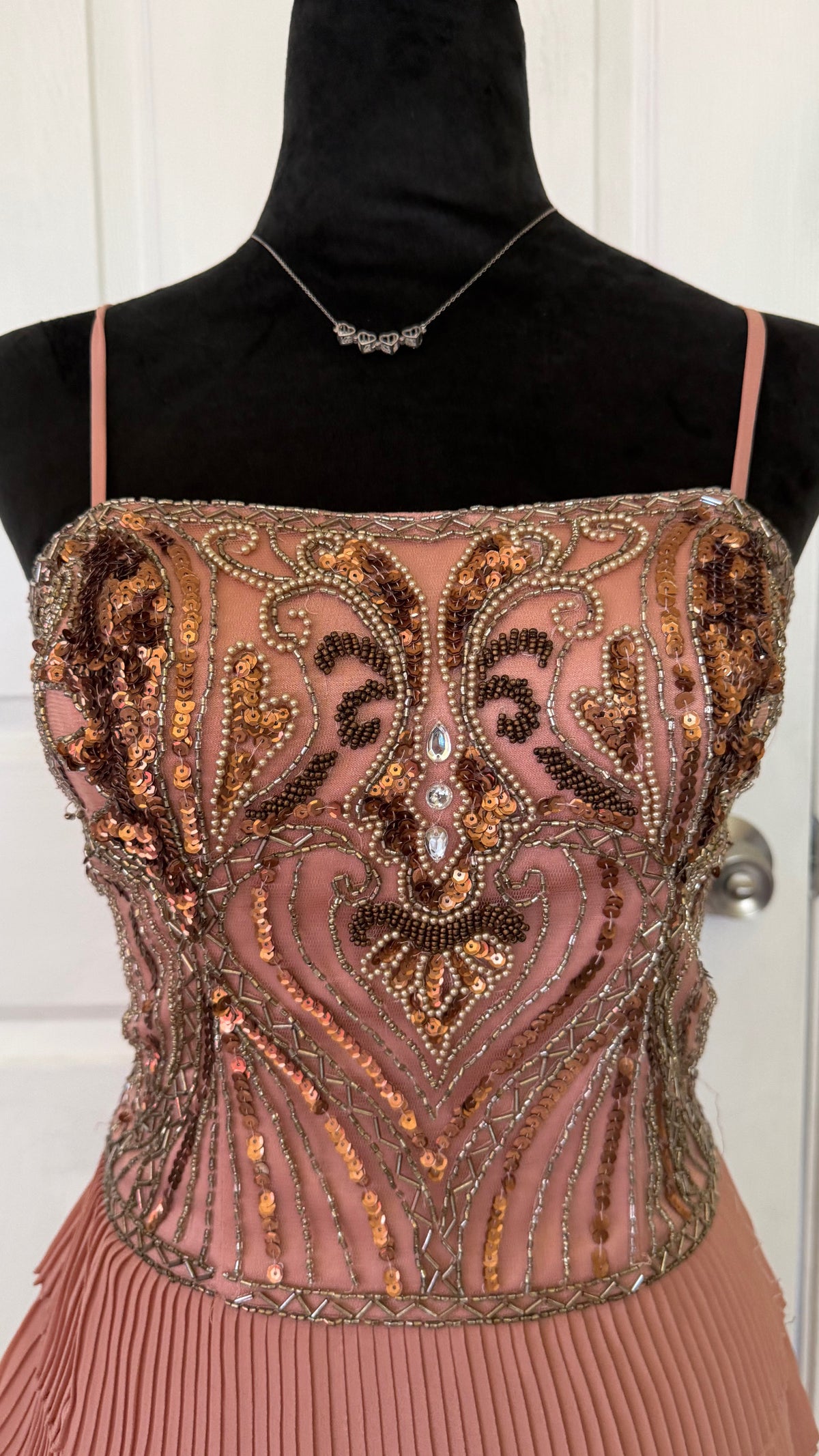 beaded  sue wong dress