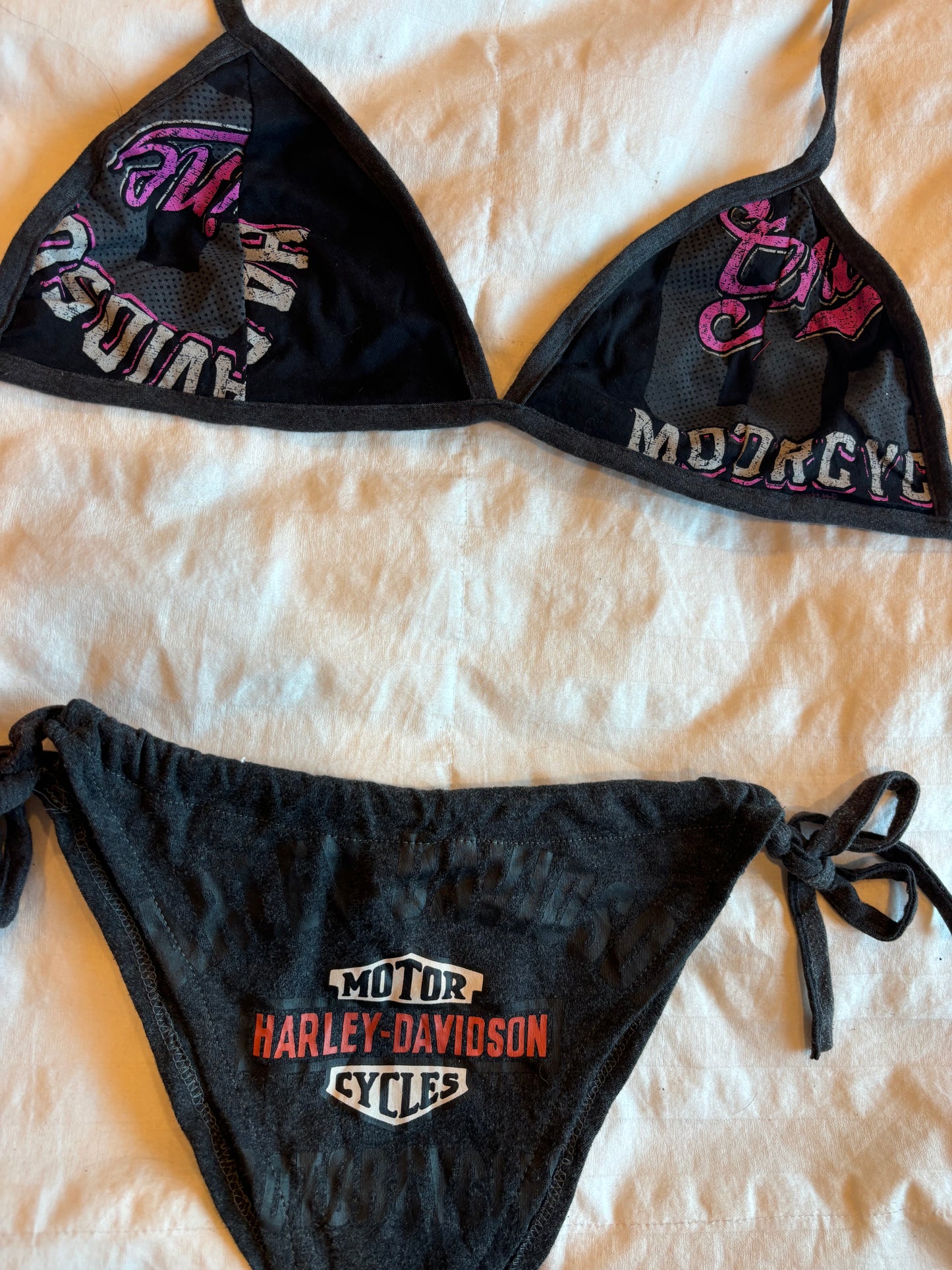 amazing reworked harley davidson bikini