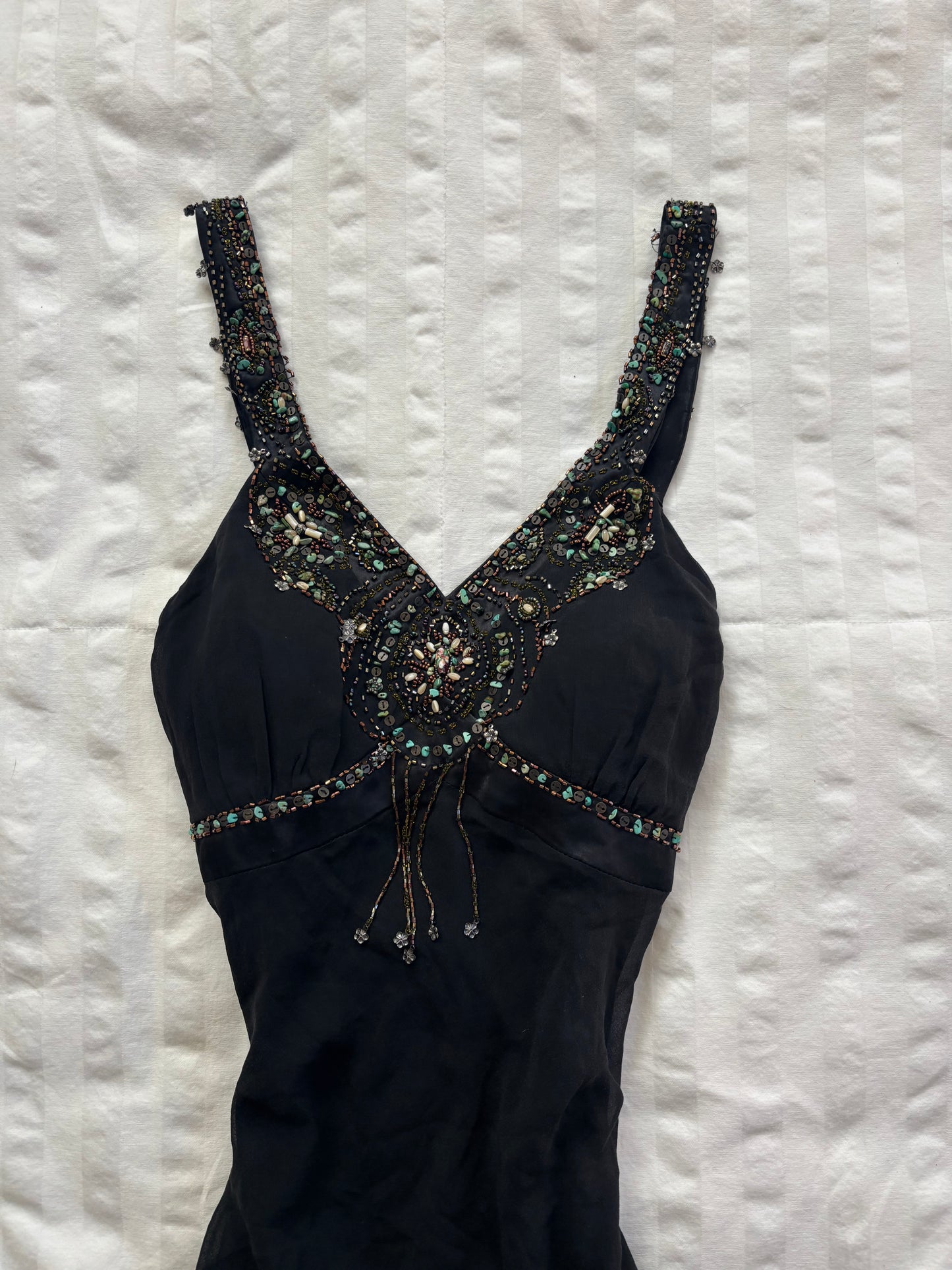 beaded sue wong dress