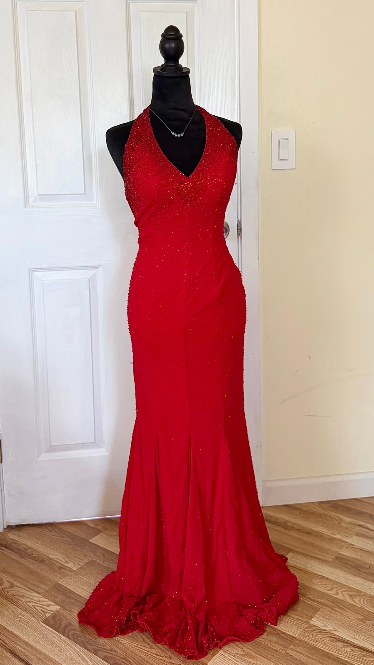 beaded maxi dress