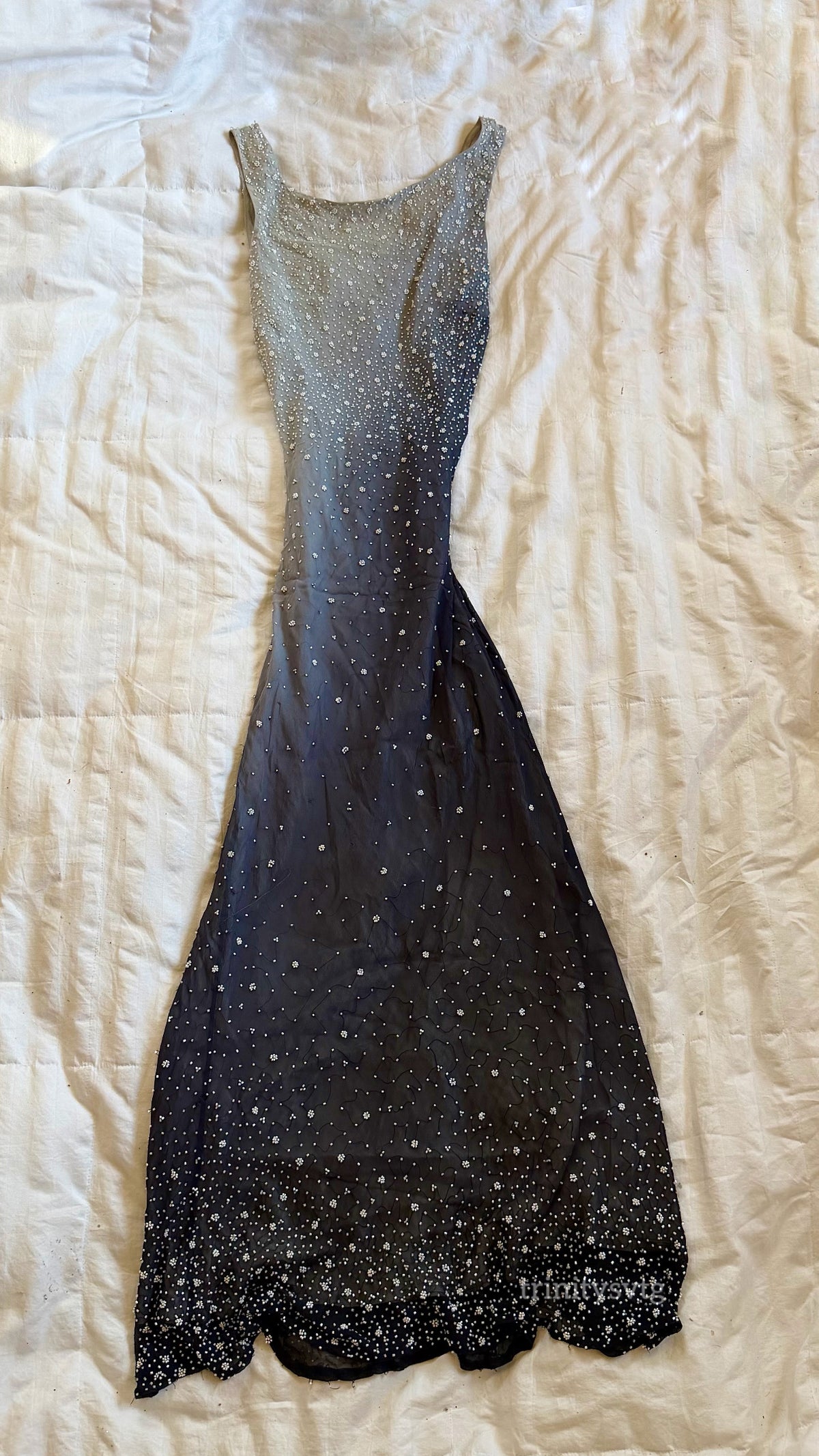 beaded maxi dress