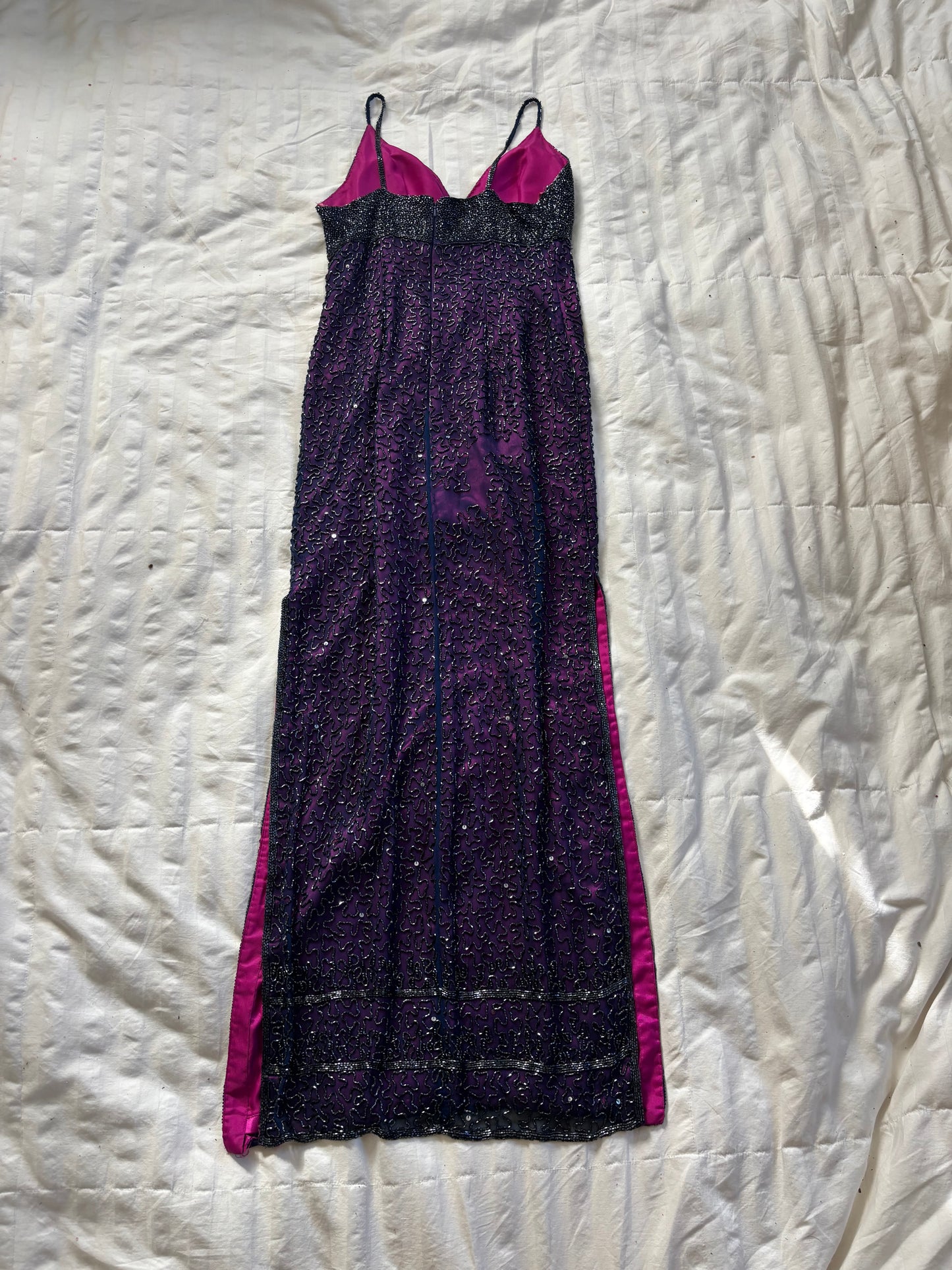beaded adrianna papell dress