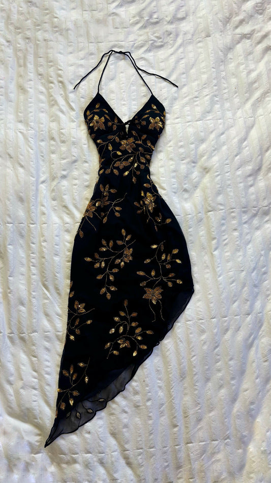 beaded dress