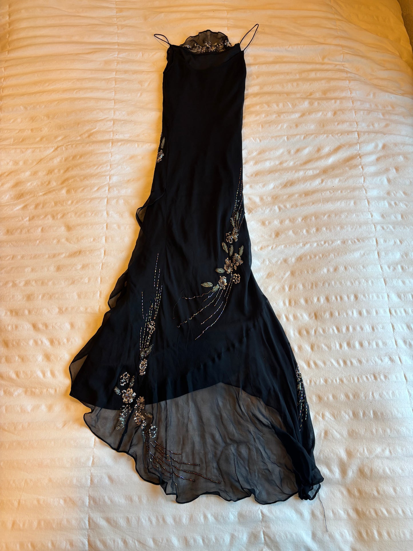 beaded maxi dress
