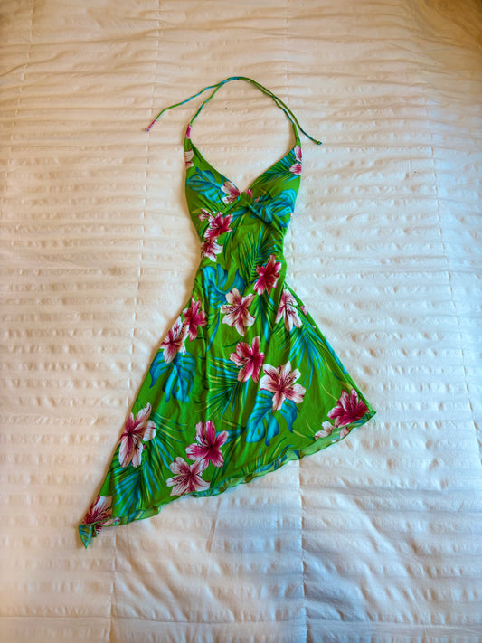 asymmetrical city triangles dress