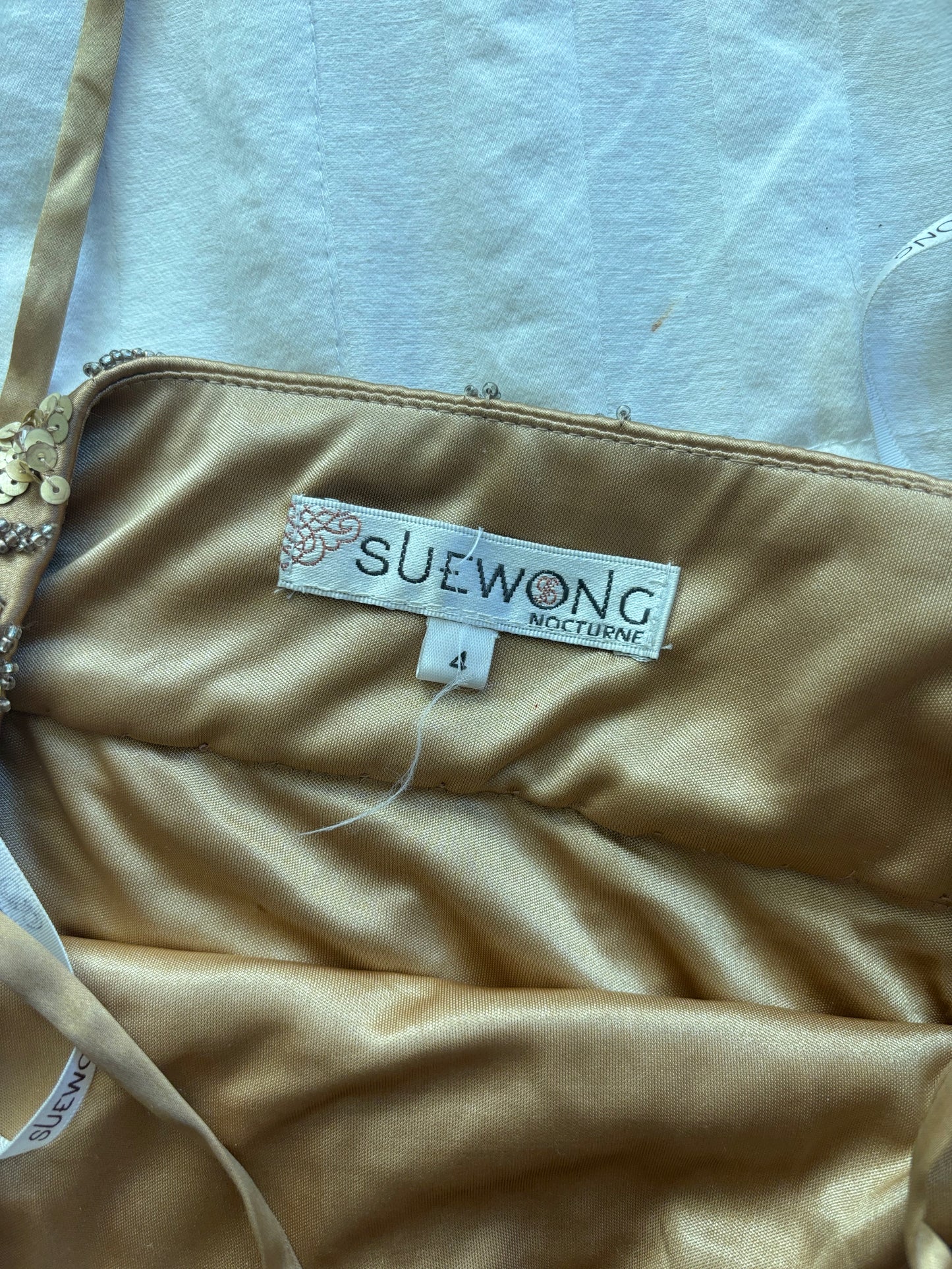 beaded sue wong dress