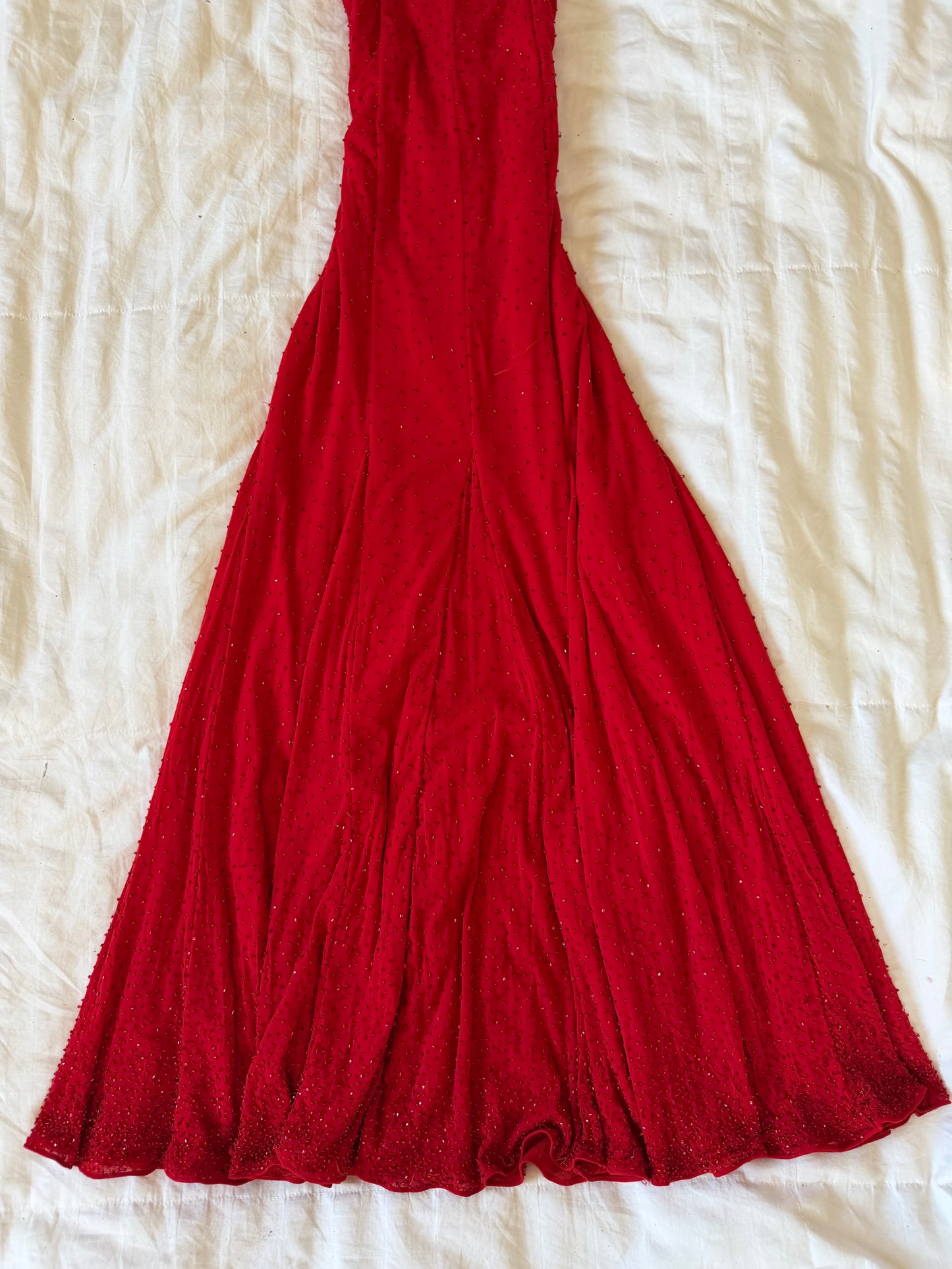 adorable beaded maxi dress
