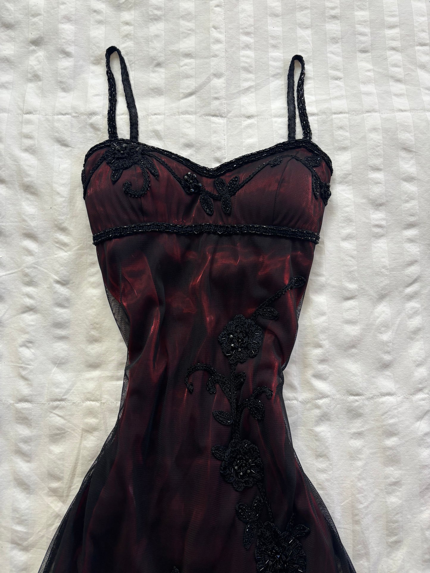 beaded sue wong dress