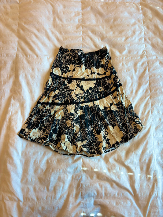 floral skirt