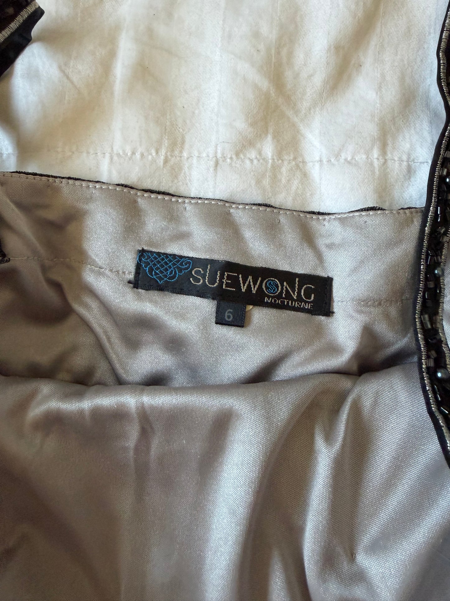adorable beaded sue wong dress