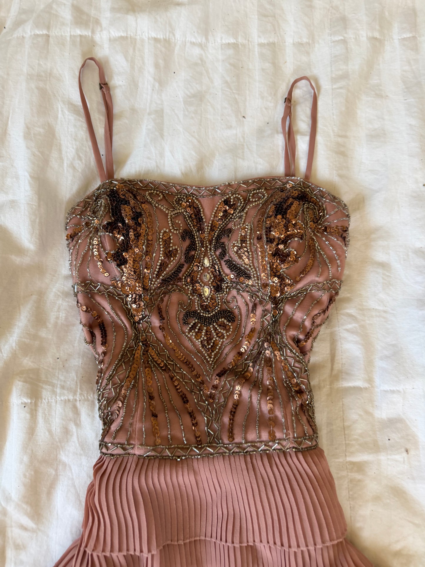 beaded  sue wong dress