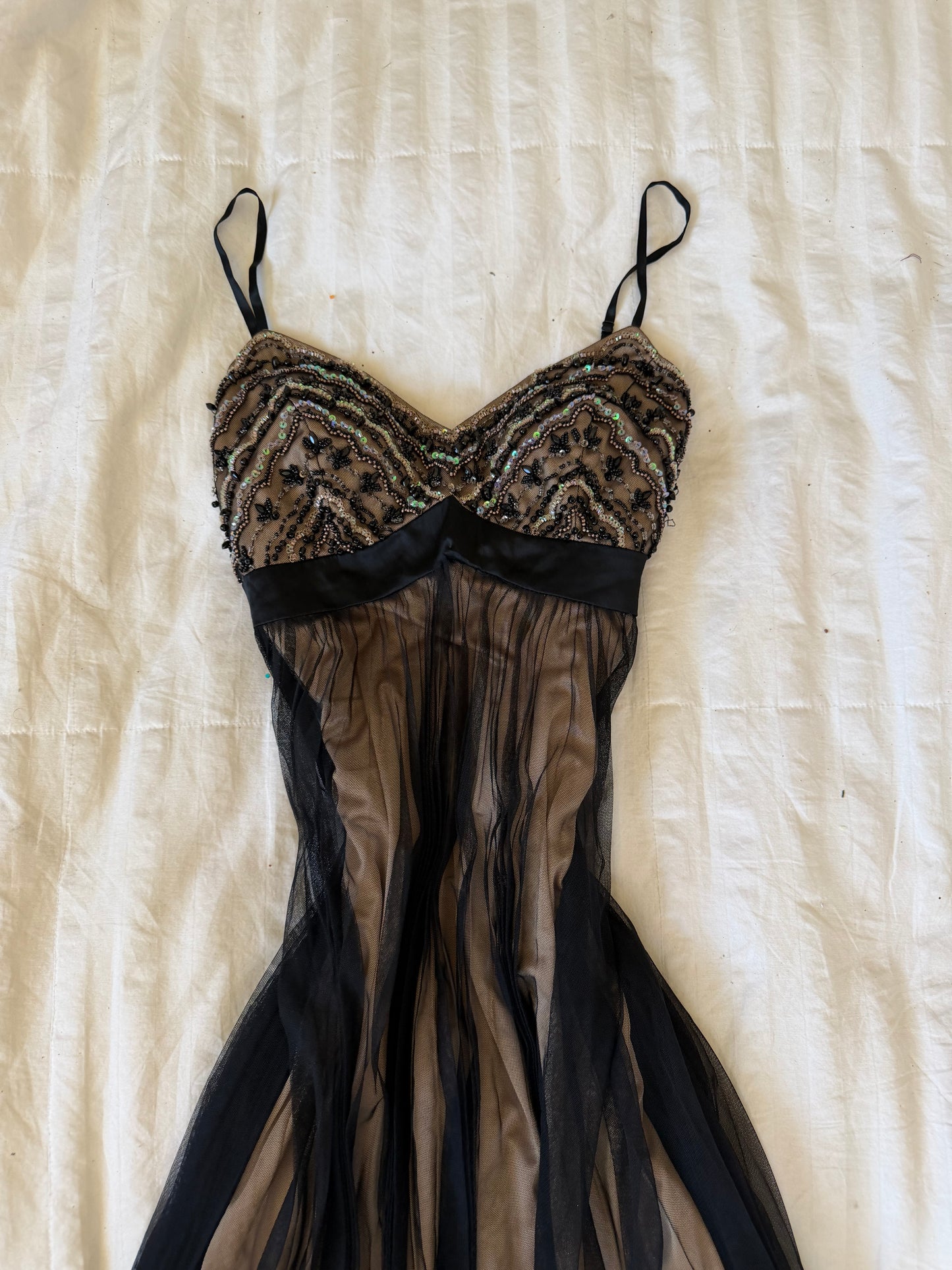 beaded sue wong dress