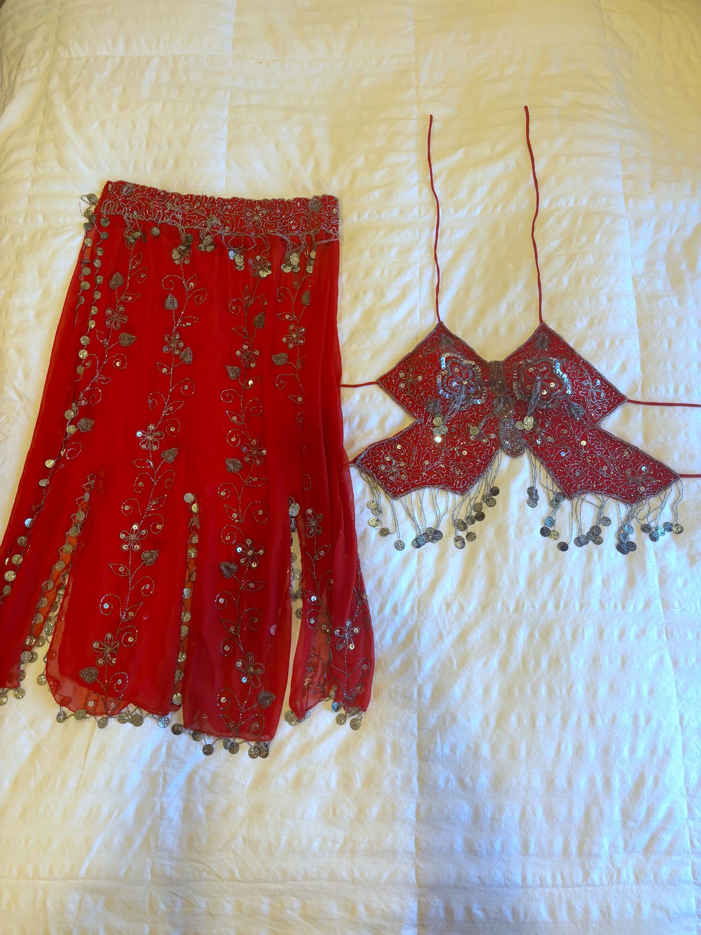 adorable         backless beaded set