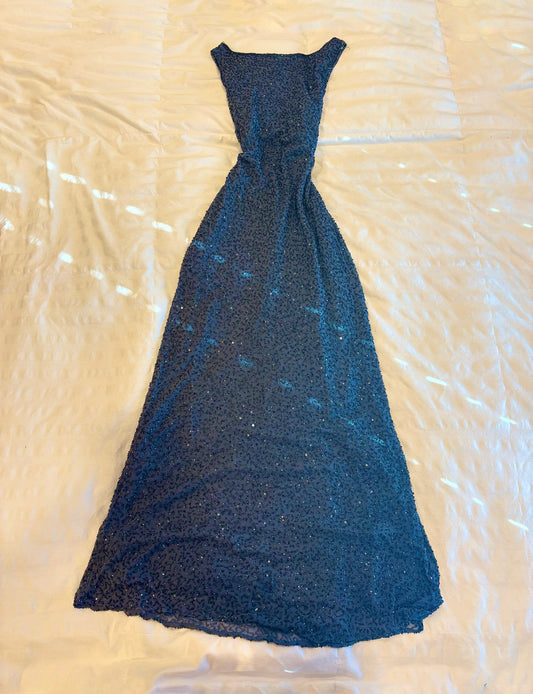 fully beaded maxi dress