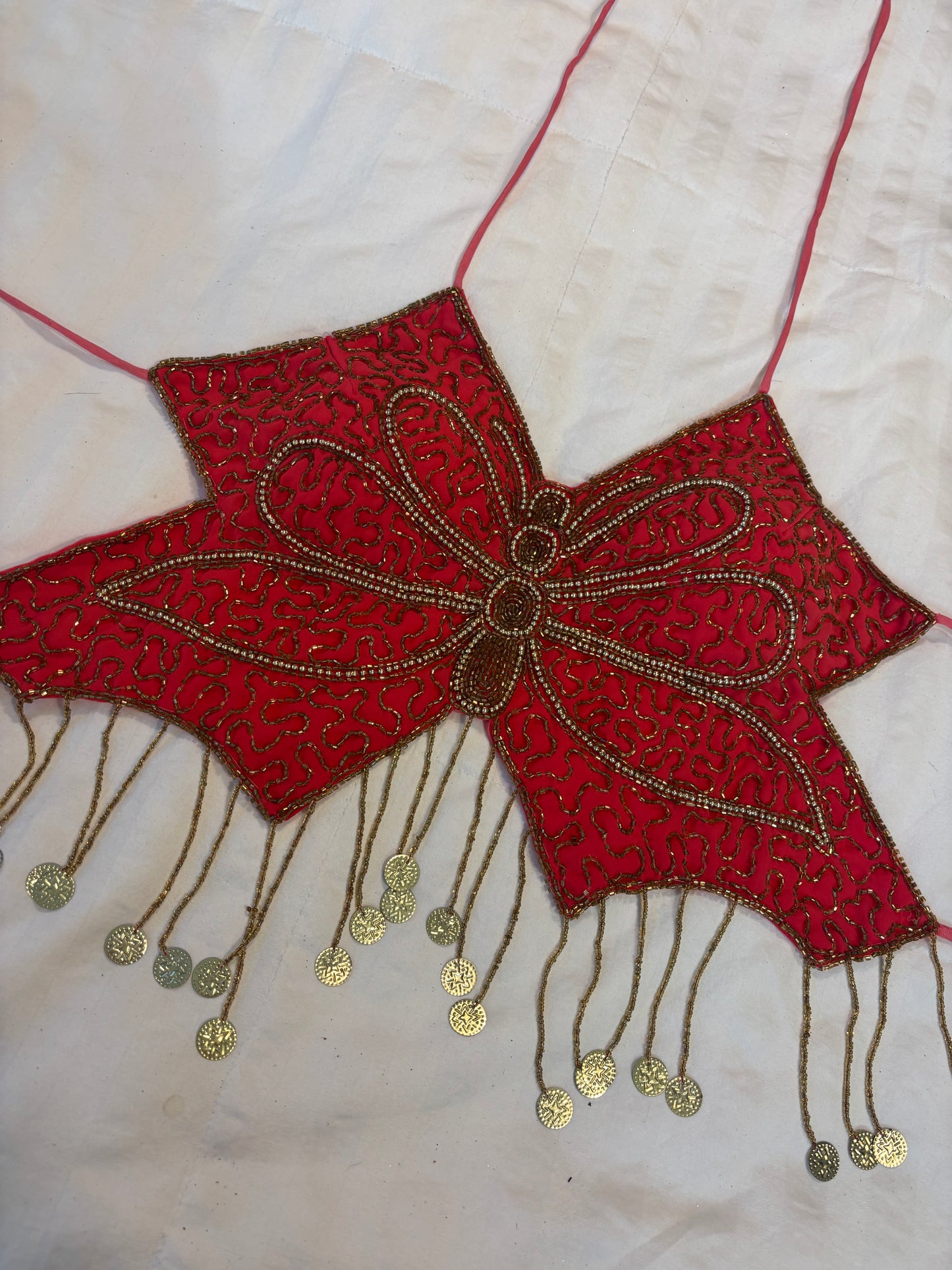 adorable                             beaded butterfly top