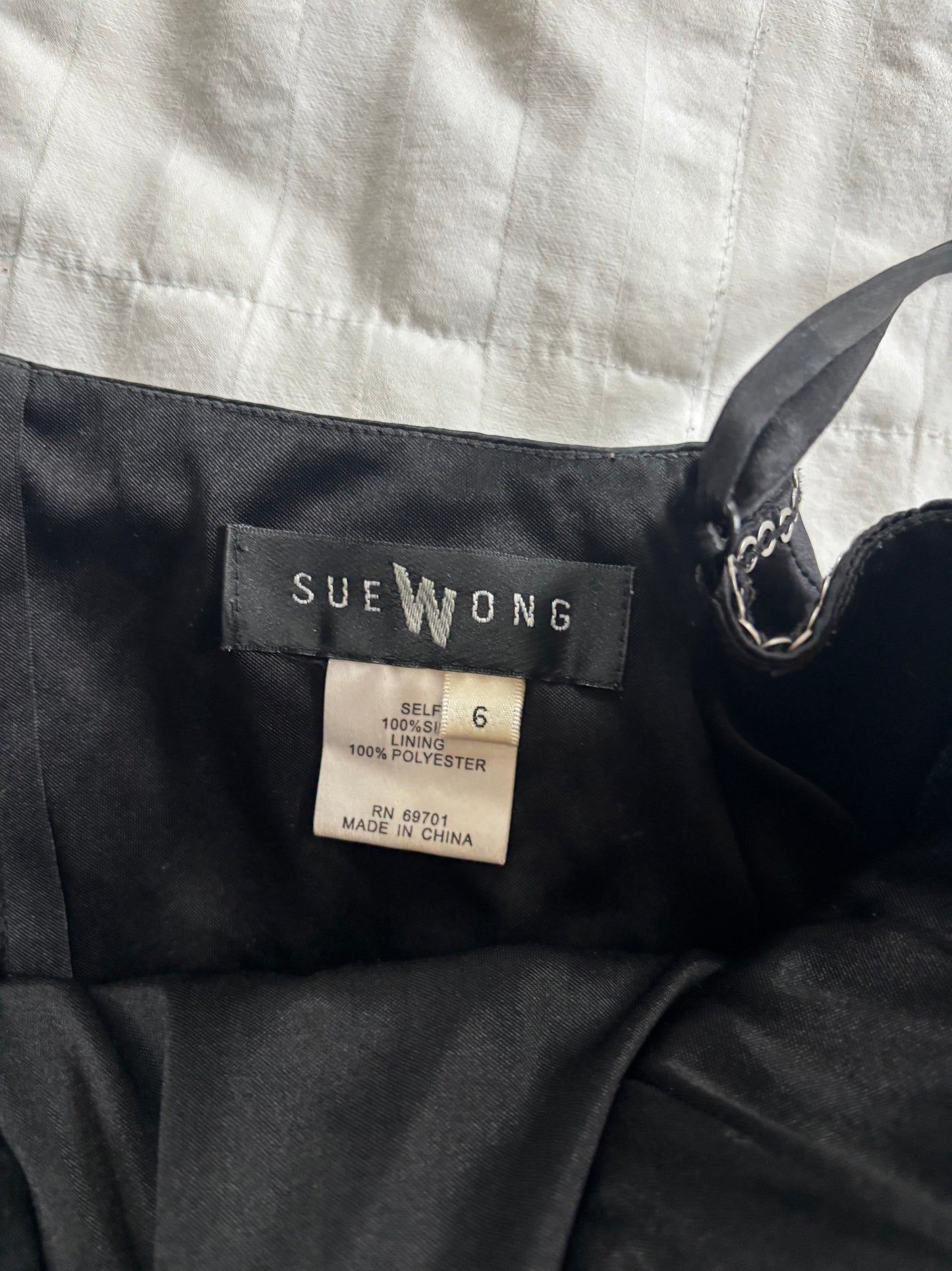 sue wong beaded dress