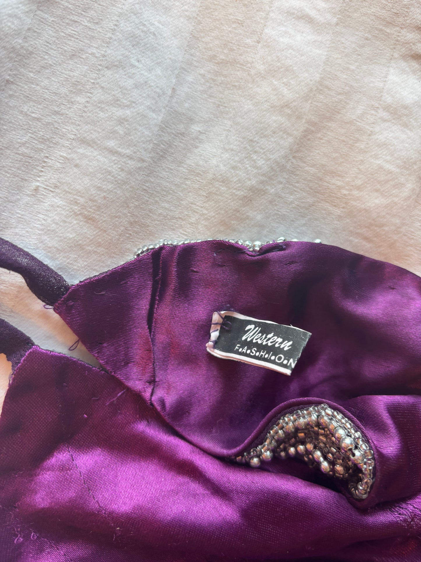 backless beaded butterfly top
