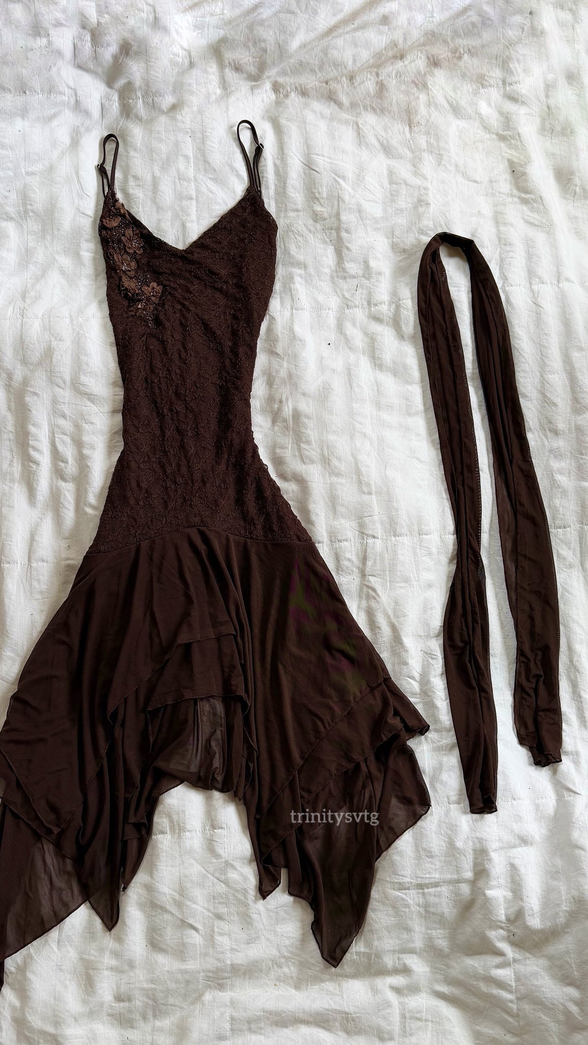 asymmetrical beaded fairy dress set