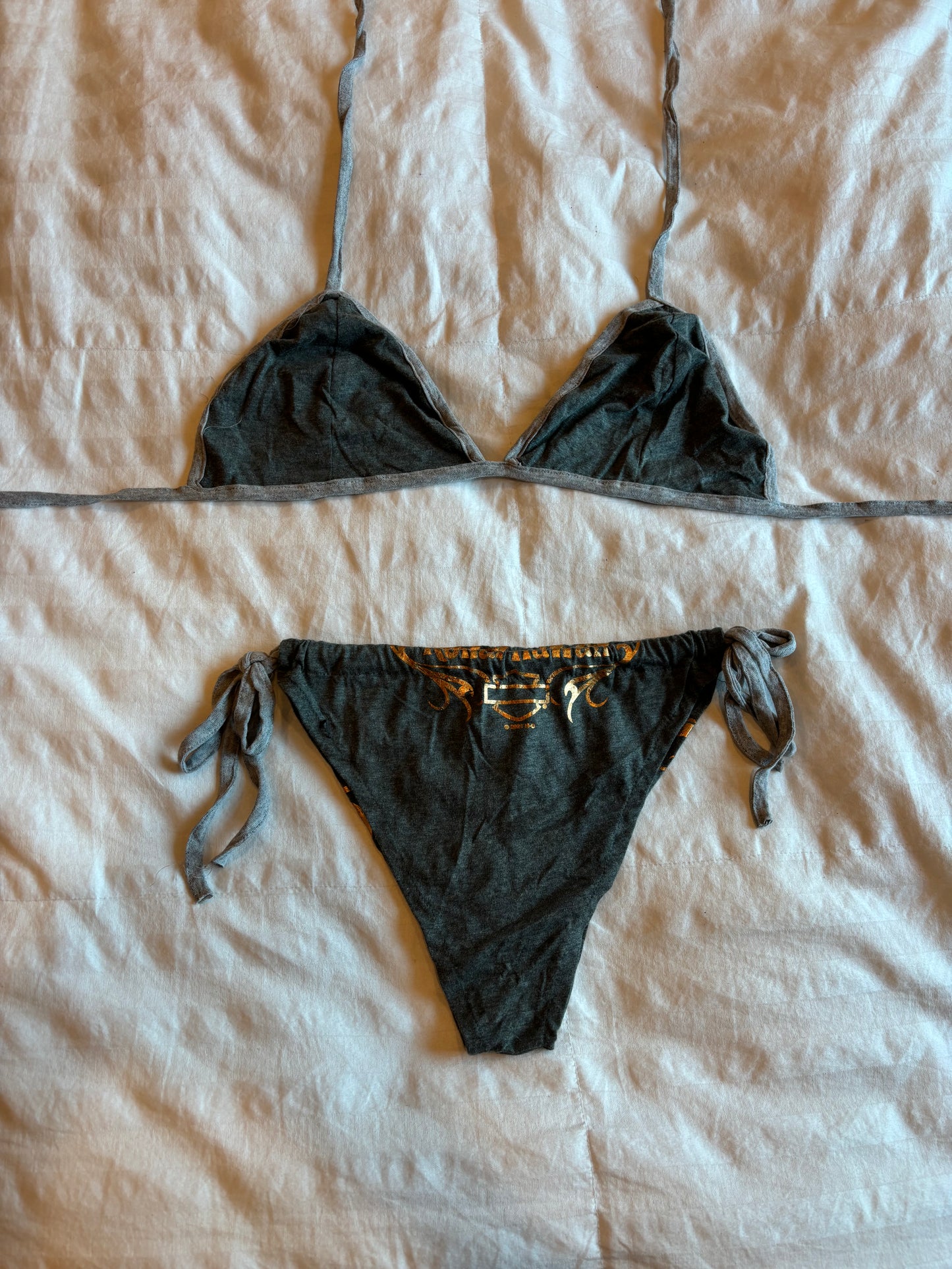 amazing reworked harley davidson bikini