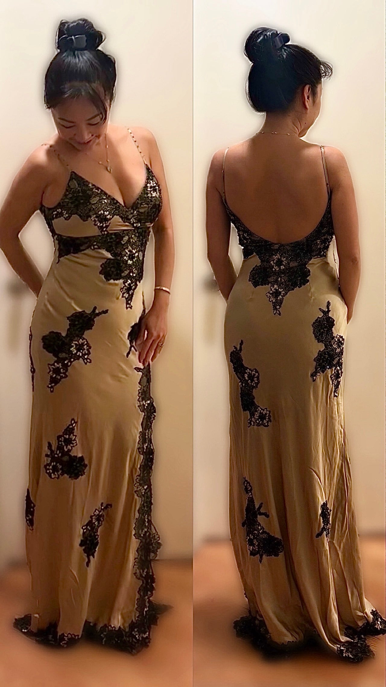 beaded rare sue wong dress
