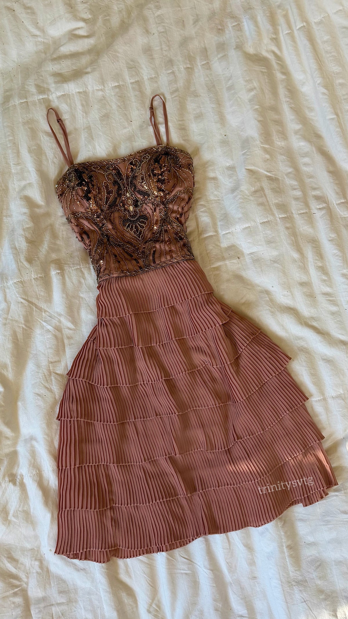 beaded  sue wong dress